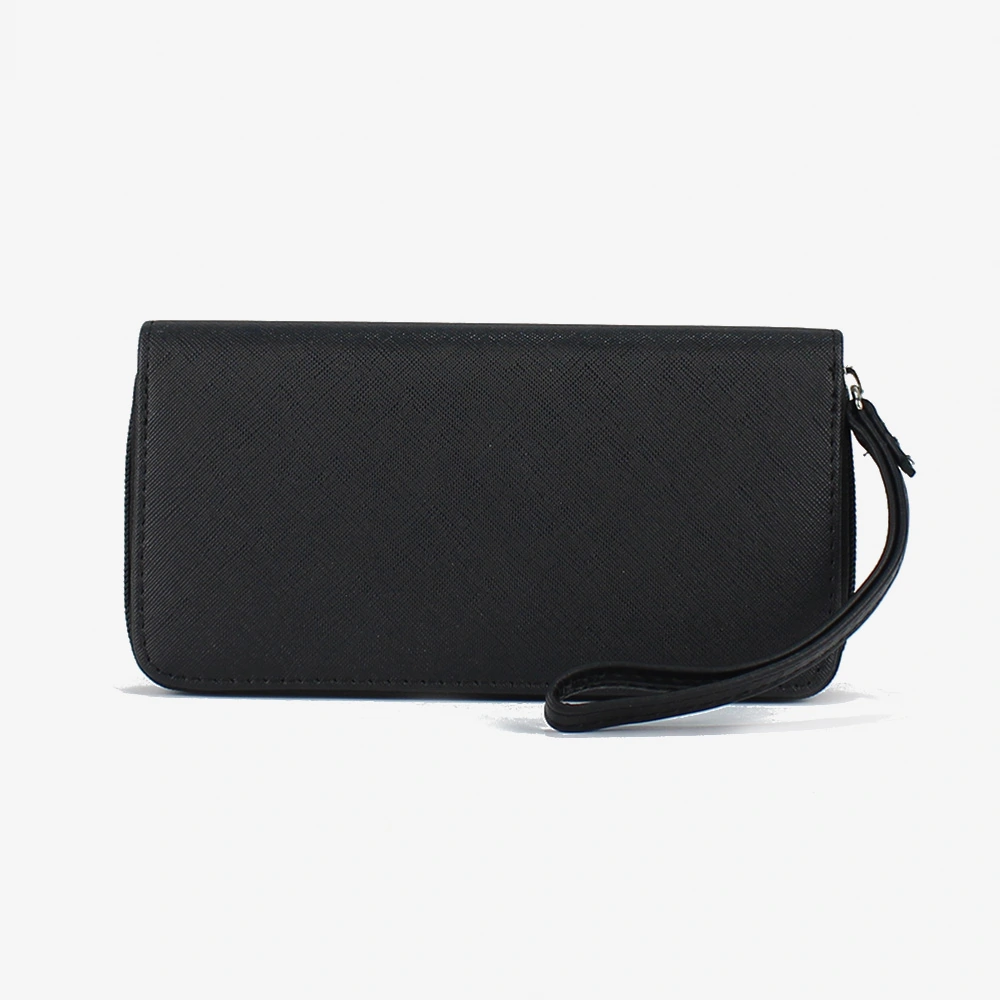 Portafoglio nero in ecopelle