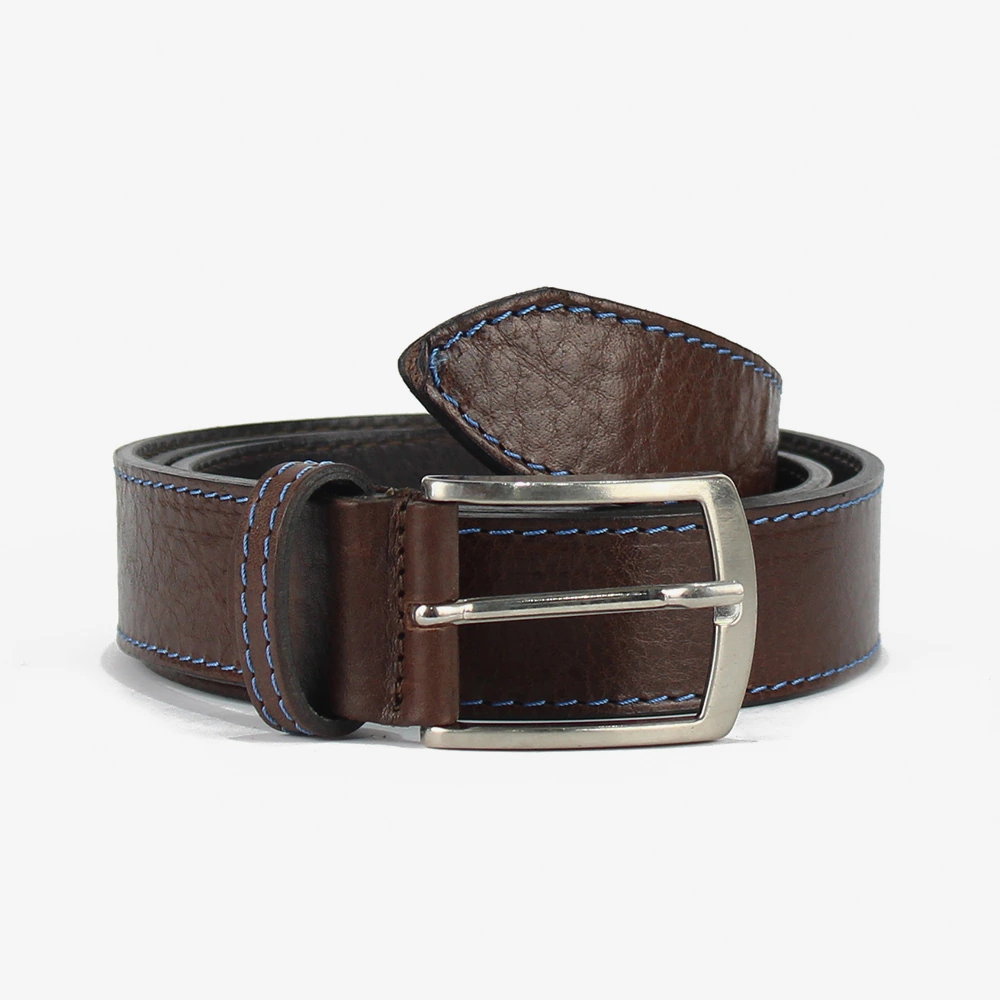 Cintura color testa di moro con cuciture in contrasto