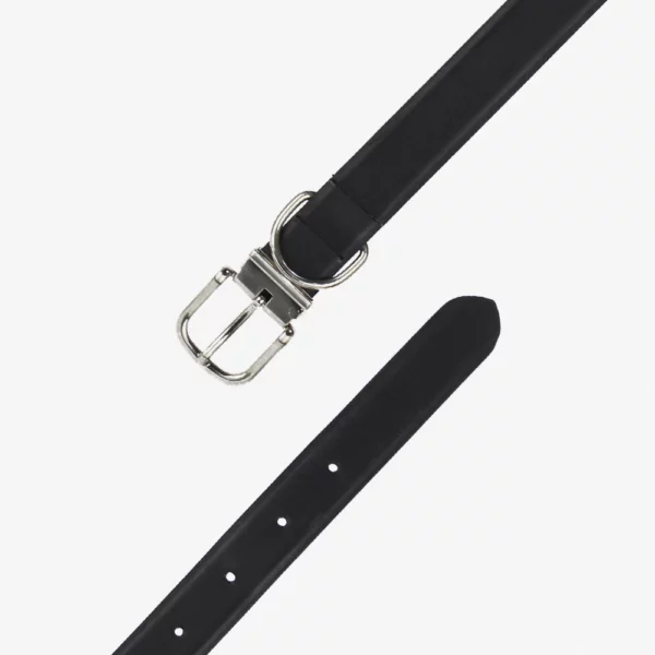 Cintura moderna in pelle di colore nero