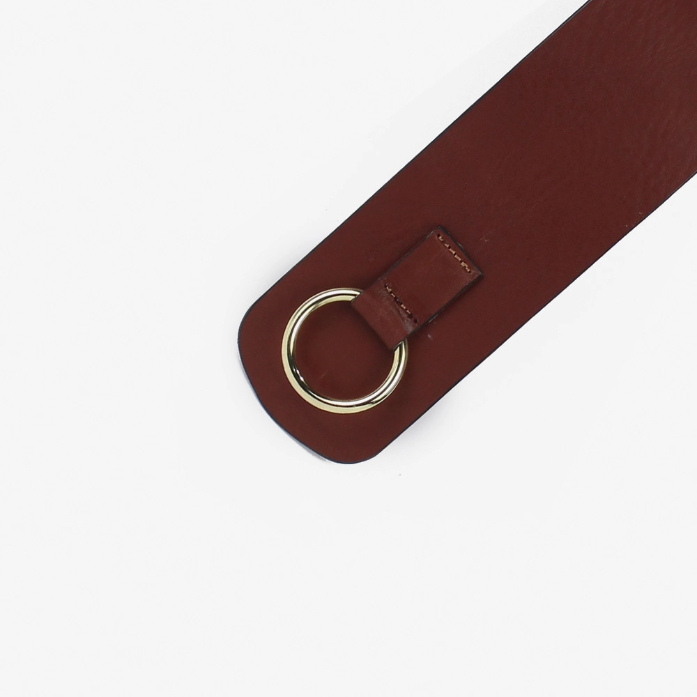 Cinturone in cuoio testa di moro da donna