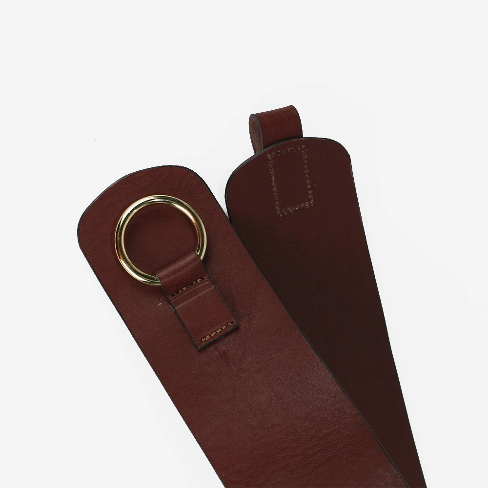 Cinturone in cuoio testa di moro da donna